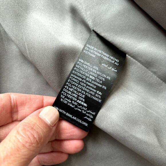 Chico's Light Gray Textured Blazer - Picture 9 of 11